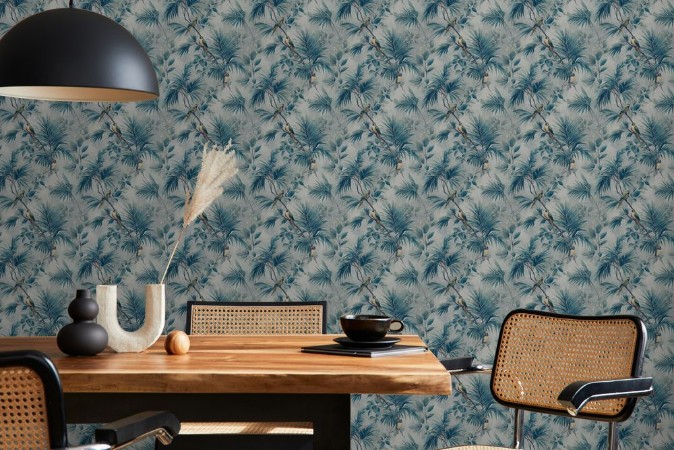 Satuba Blue - 1099201-03 wallpaper Blue Monkey