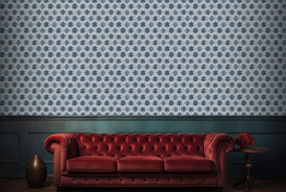 Burriana Blue - 1079301-02 wallpaper Blue Monkey