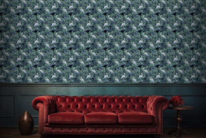 Remy Blue - 1086601-02 photowallpaper Blue Monkey