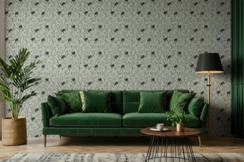 Denali Green - 1098101-01 wallpaper Blue Monkey