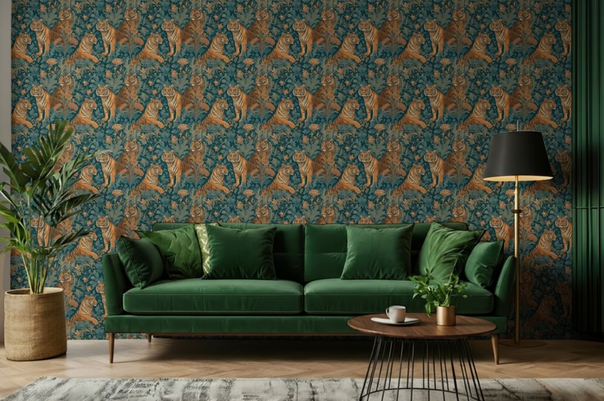 Wasini Green - 1098801-01 wallpaper Blue Monkey