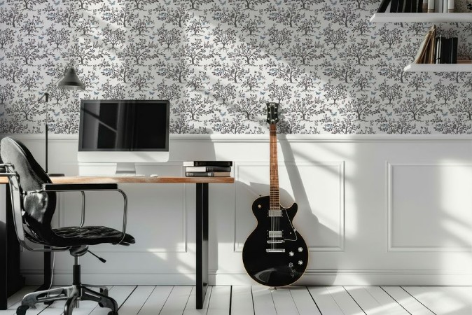 Penny Blue - 1058101-01 wallpaper in between