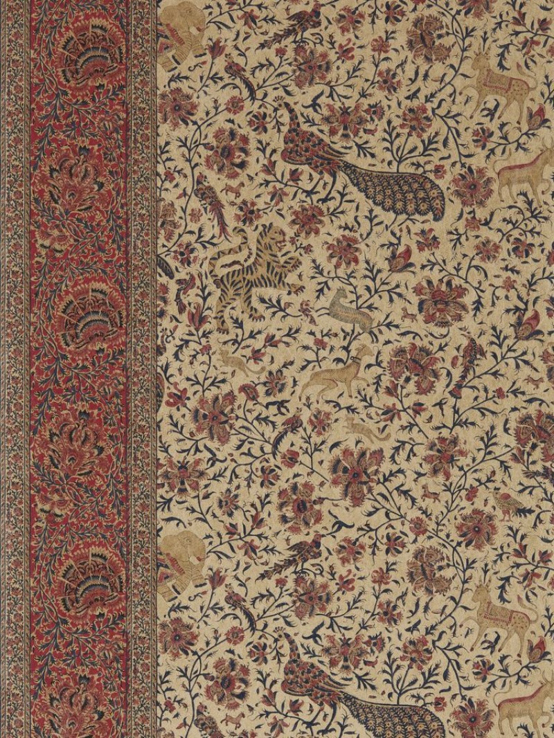 Mughal Menagerie Indigo/Madder - ZIND313112 wallpaper Zoffany
