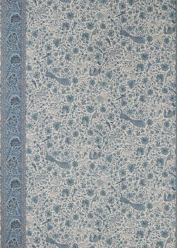 Mughal Menagerie Mazarine Blue - ZIND313113 wallpaper Zoffany