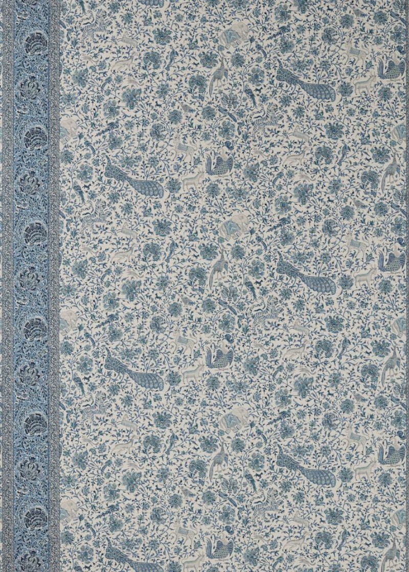 Mughal Menagerie Mazarine Blue - ZIND313113 wallpaper Zoffany