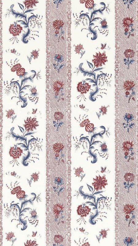 Papaver Stripe Indigo/Madder - ZIND313115 wallpaper Zoffany