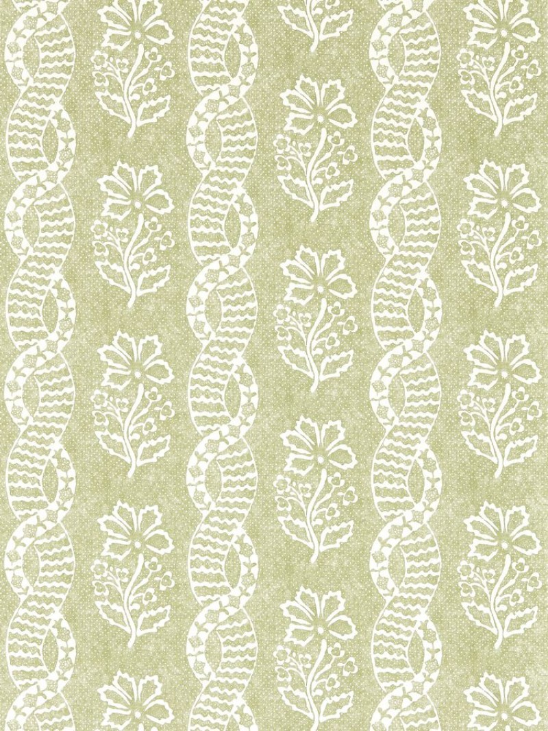 Dabu Stripe Pale Olive - ZIND313118 wallpaper Zoffany