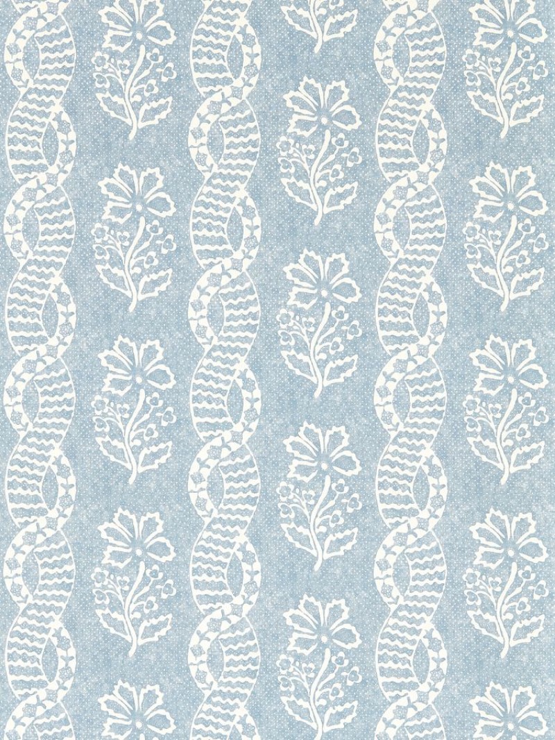Dabu Stripe Wedgwood Blue - ZIND313119 wallpaper Zoffany