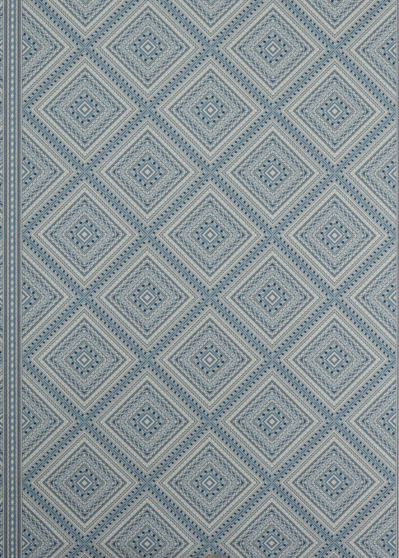Marquetry Trellis Azure - ZIND313122 wallpaper Zoffany