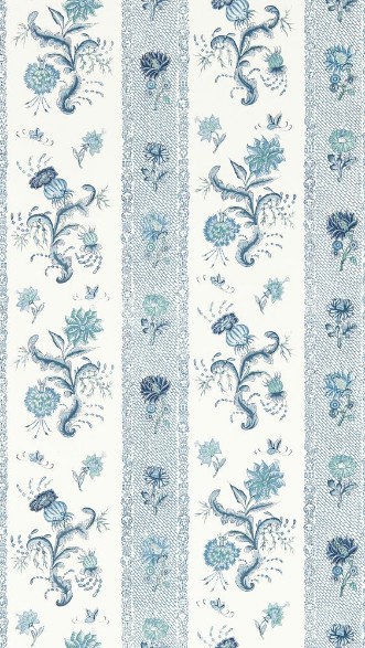 Papaver Stripe Mazarine Blue - ZIND313135 wallpaper Zoffany