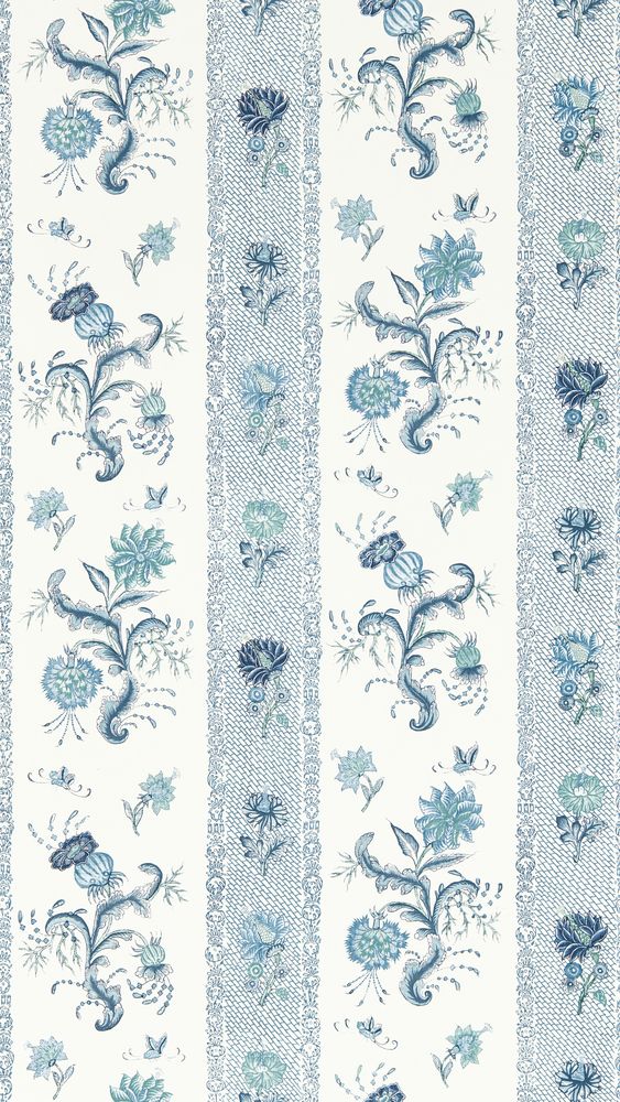 Papaver Stripe Mazarine Blue - ZIND313135 wallpaper Zoffany