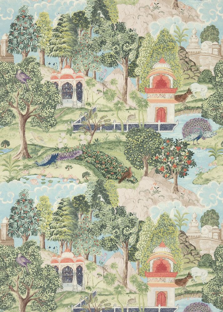 Peacock Garden - ZJAI311743 wallpaper 