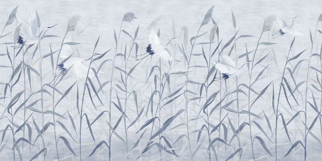 Εικόνα της Cranes in Grass I