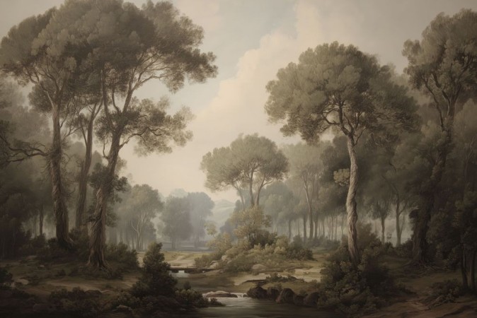 Afbeeldingen van Kleurcombinatie Vintage Forest I - 08231-01