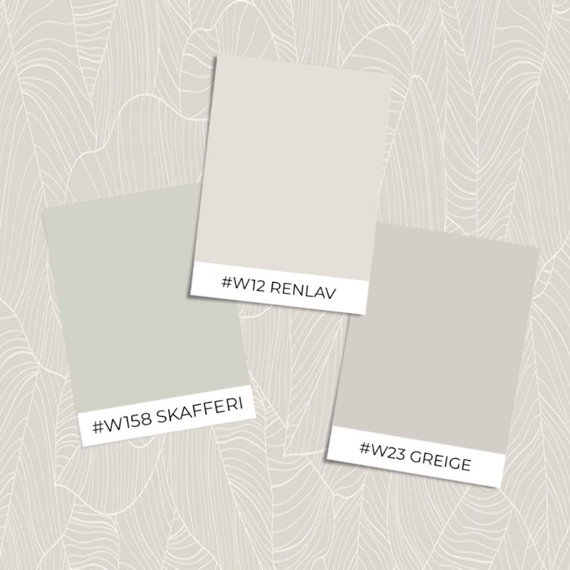 Picture of Värinäyte malli - Light Leaves I