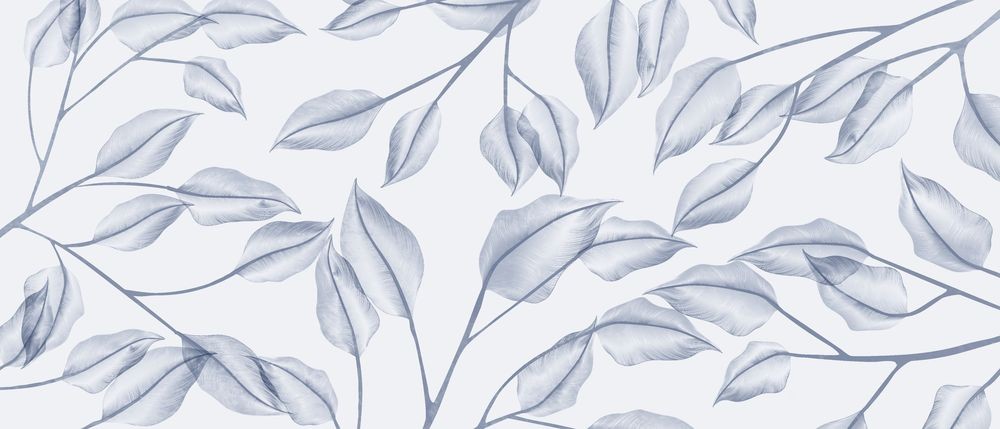 Sketch of Leaves III photowallpaper Scandza