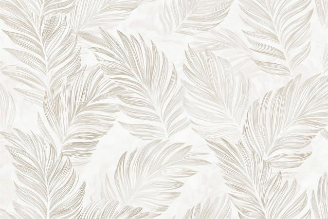 Bild på Färgsättning Bright Palm Leaves II - 08351-01