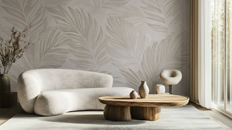 Afbeeldingen van Kleurcombinatie Bright Palm Leaves I - 08352-01