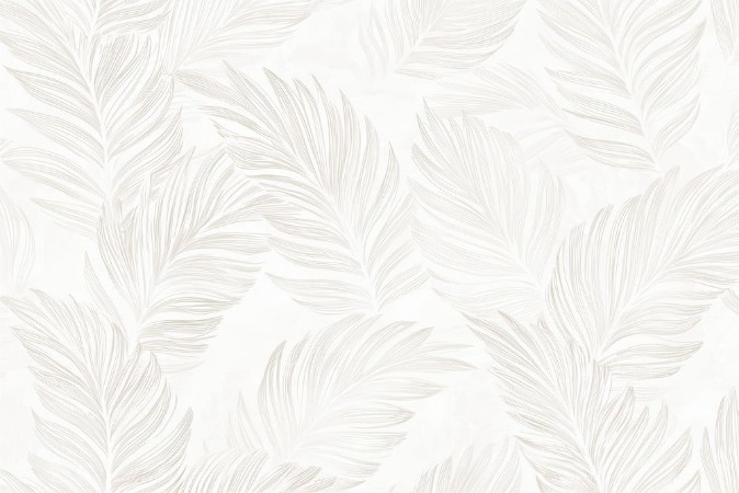 Bild på Färgsättning Bright Palm Leaves III - 08353-01