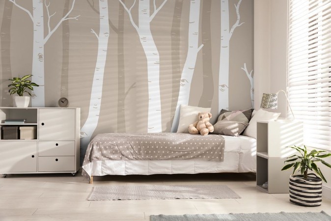 Bild på Färgsättning Graphic Birches III - 08446-01