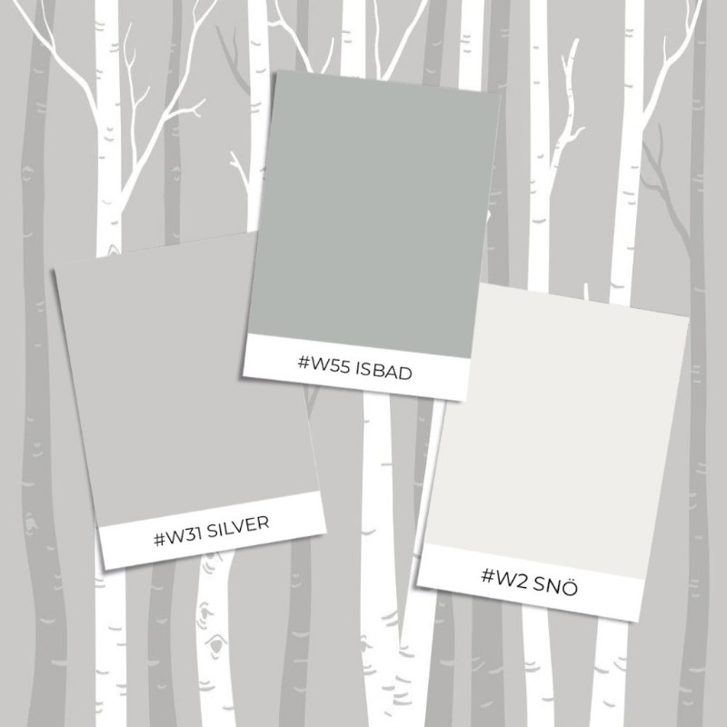 Picture of Väriyhdistelmä Graphic Birches I - 08447-01