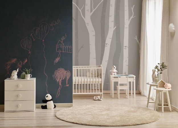 Bild på Färgsättning Graphic Birches I - 08447-01