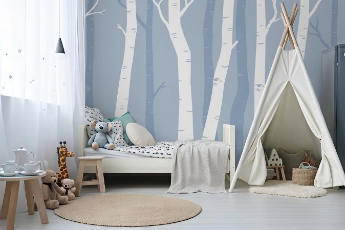 Picture of Graphic Birches II