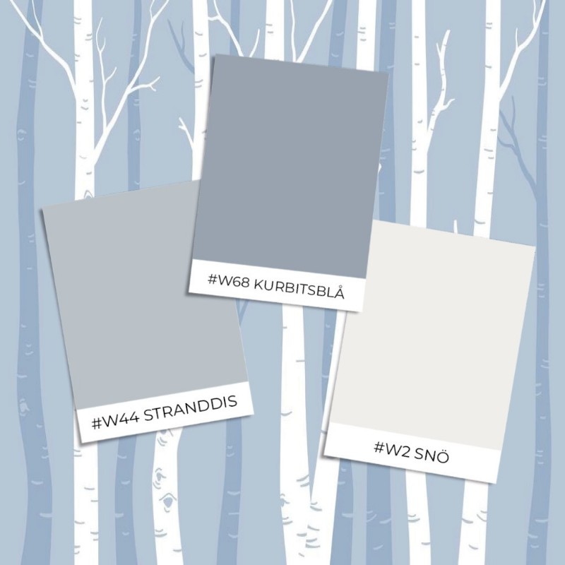 Bild på Färgsättning Graphic Birches II - 08448-01