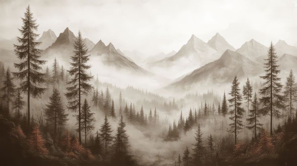 Afbeeldingen van Over the Mountains III