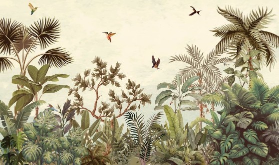 Afbeeldingen van Birds in the Jungle I