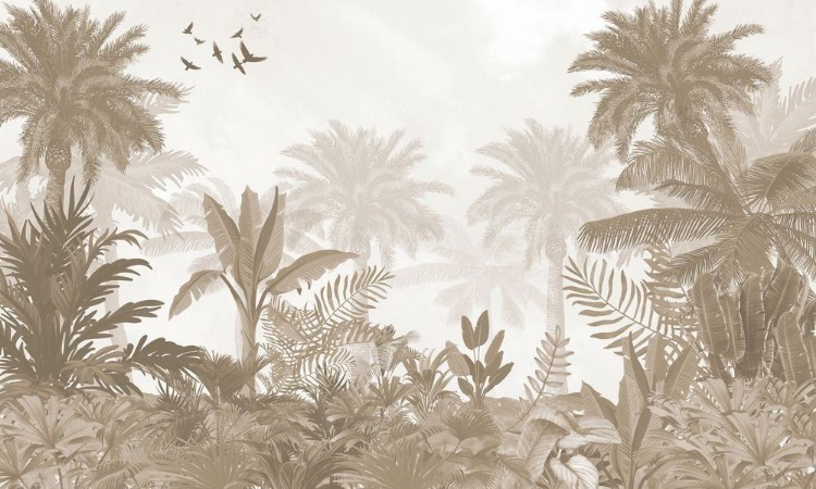 Bild på Färgsättning Foggy Jungle I - 08489-01