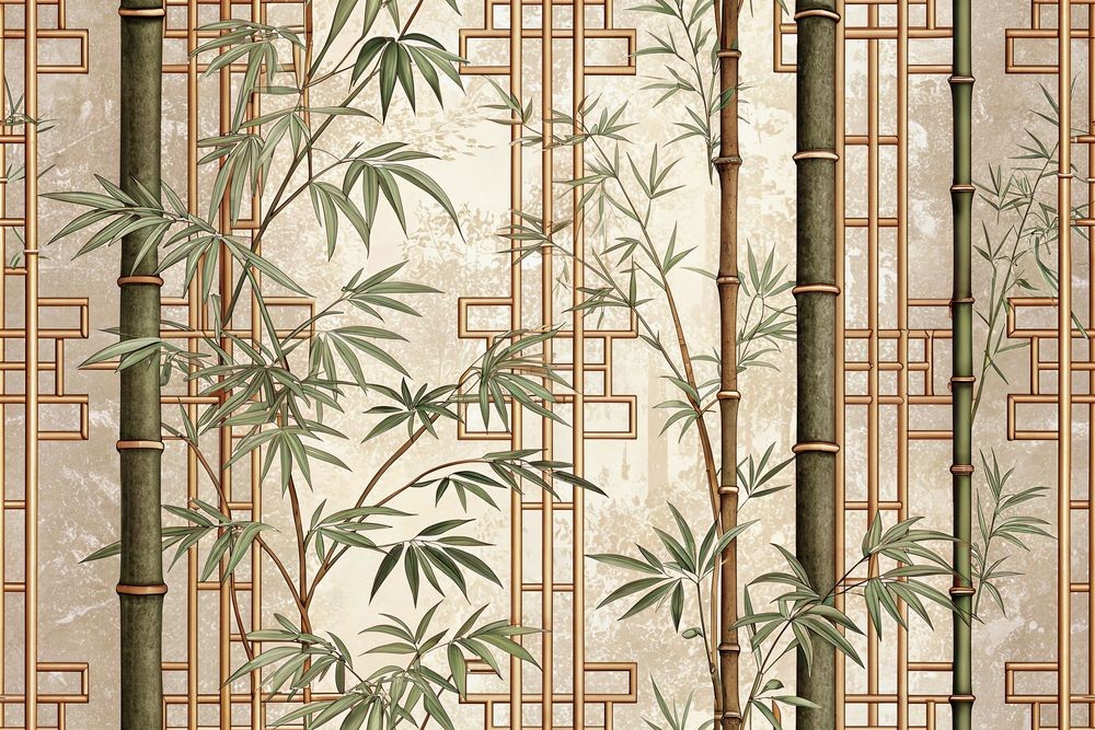 Afbeeldingen van Bamboo Wall I