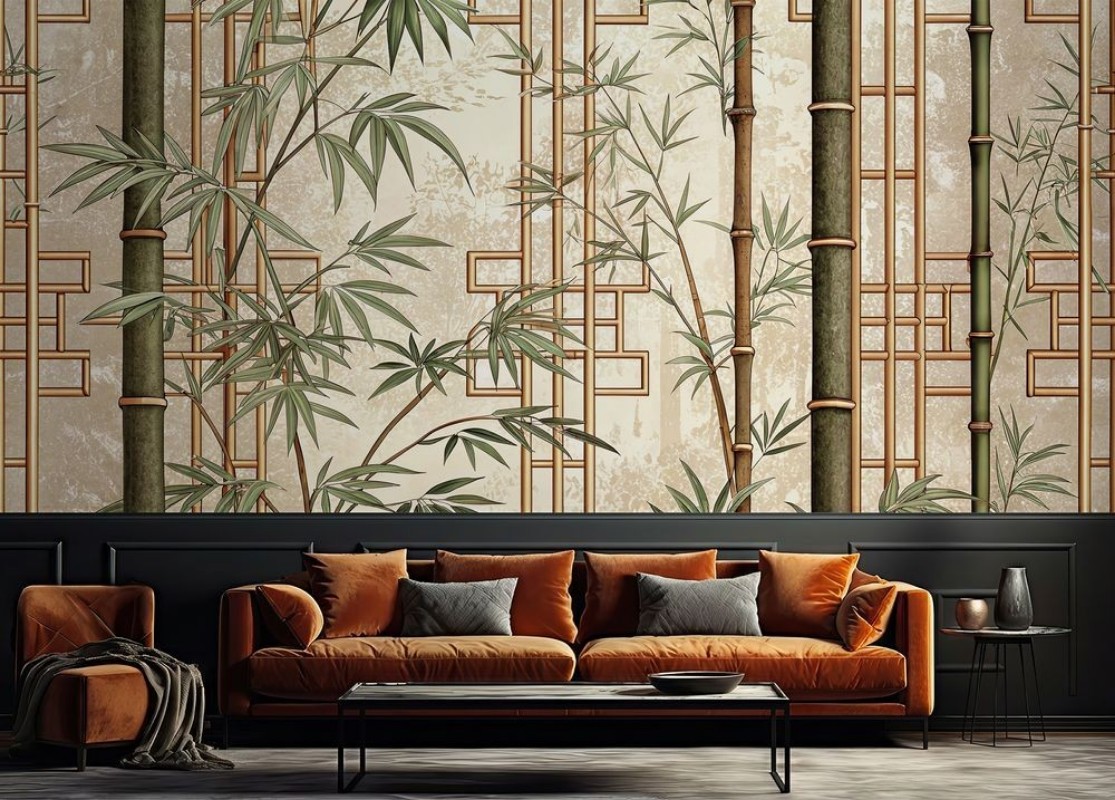 Picture of Väriyhdistelmä Bamboo Wall I - 08498-01