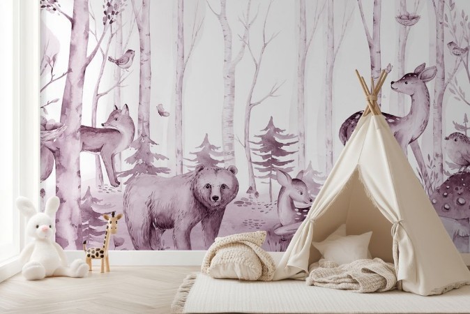 Bild på Färgsättning Friends in the Forest III - 08516-01