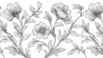 Bild på Graphic Flowers I