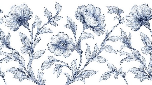 Bild vun Graphic Flowers II