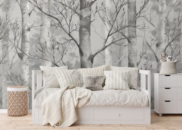 Bild på Färgsättning Birch Forest II - 08594-01