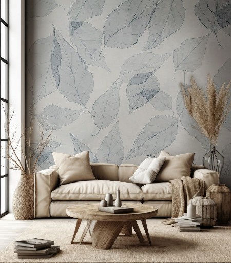 Flying Leaves I photowallpaper Scandza