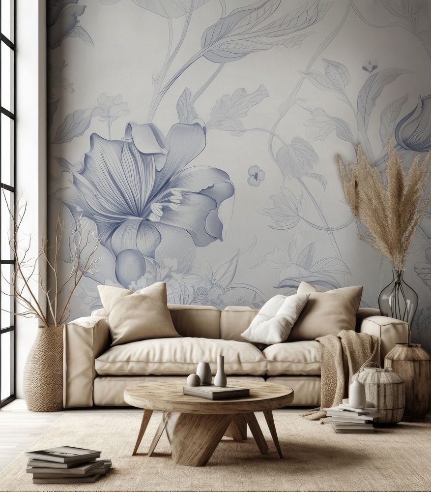 Flowers Light I photowallpaper Scandza