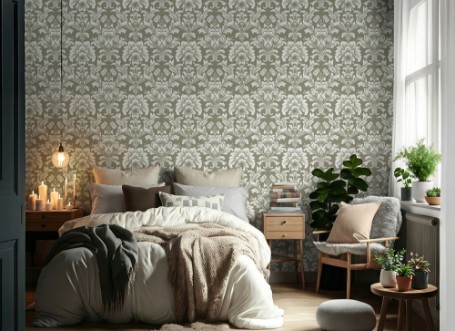 Freja Dusty Green - 1000702-03 wallpaper Wallpassion