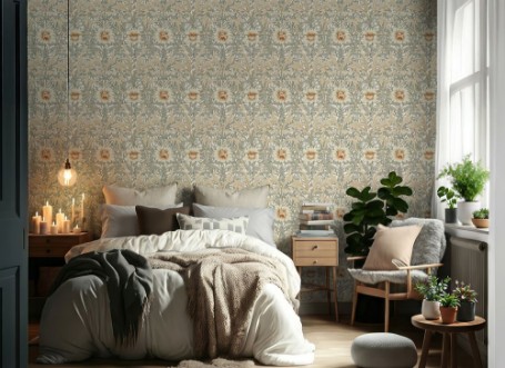 Evelyn Cream White - 1002801-02 wallpaper Wallpassion