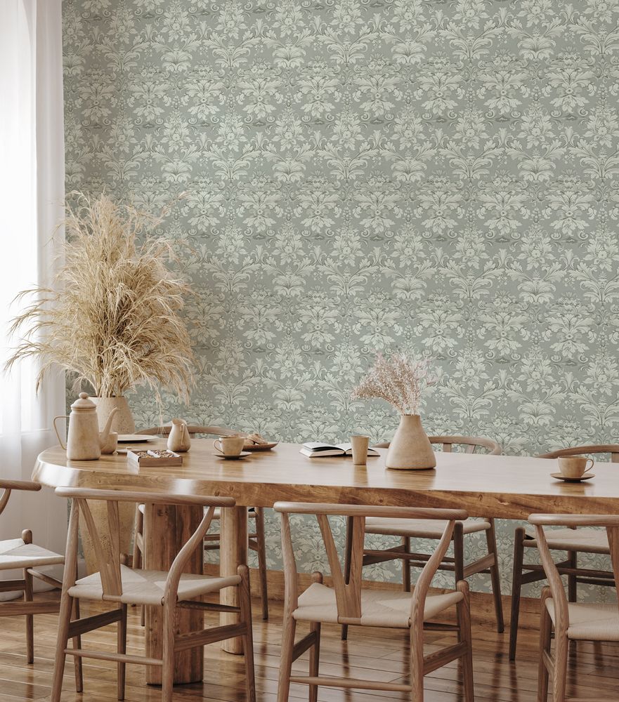 Nova Sage Green - 1020102-01 wallpaper Wallpassion