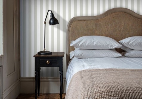 Striped Linen Green - 1031601-07 wallpaper Wallpassion