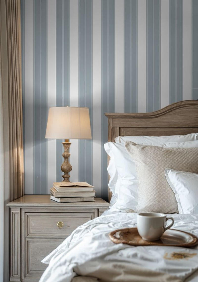 Heritage Stripes Blue - 1031801-05 wallpaper Wallpassion