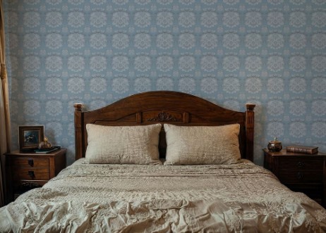 Damask in Blue - 1032301-02 wallpaper Wallpassion