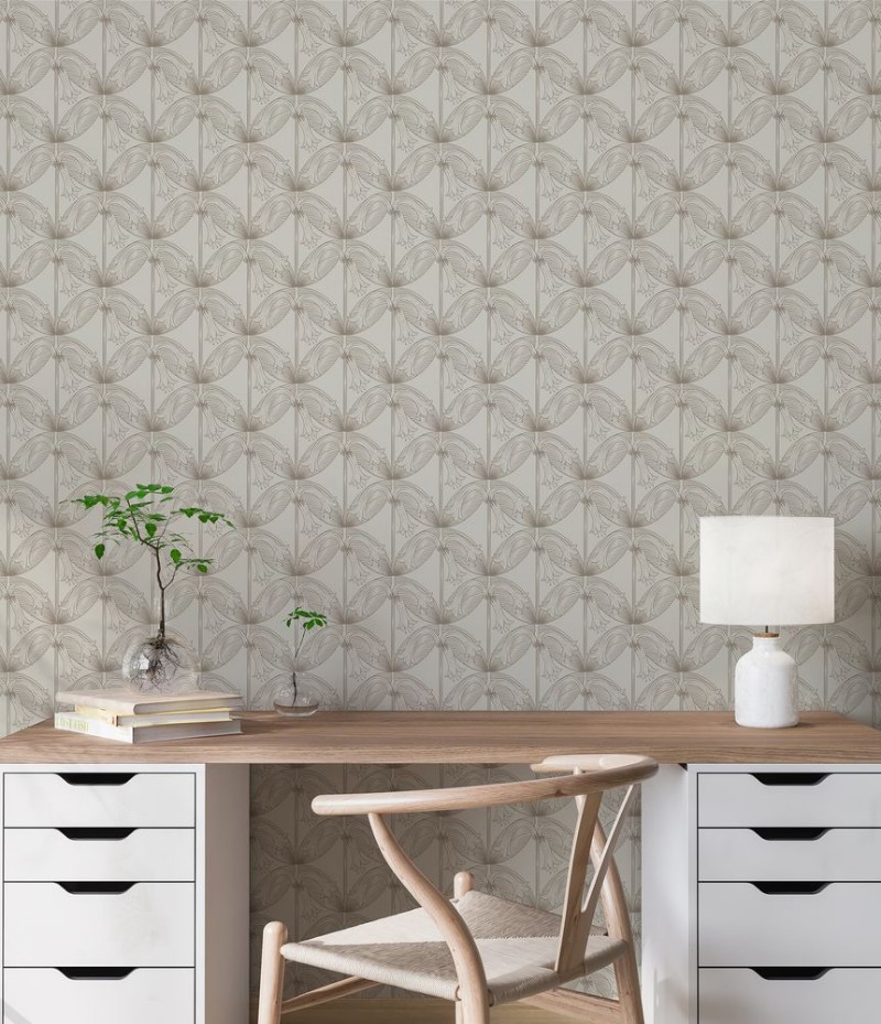 Lilies Beige - 1034801-01 wallpaper Wallpassion