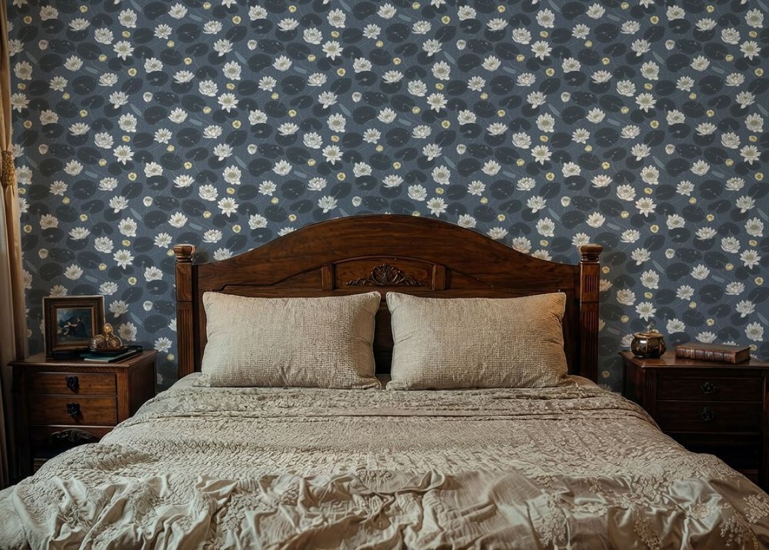 White Lotus Blue - 1035701-02 wallpaper Wallpassion