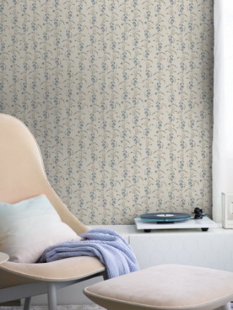 Delphine Coastal Floral Cream - 1037001-01 wallpaper Wallpassion