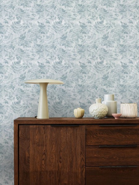Ferns Blue - 1037201-02 wallpaper Wallpassion