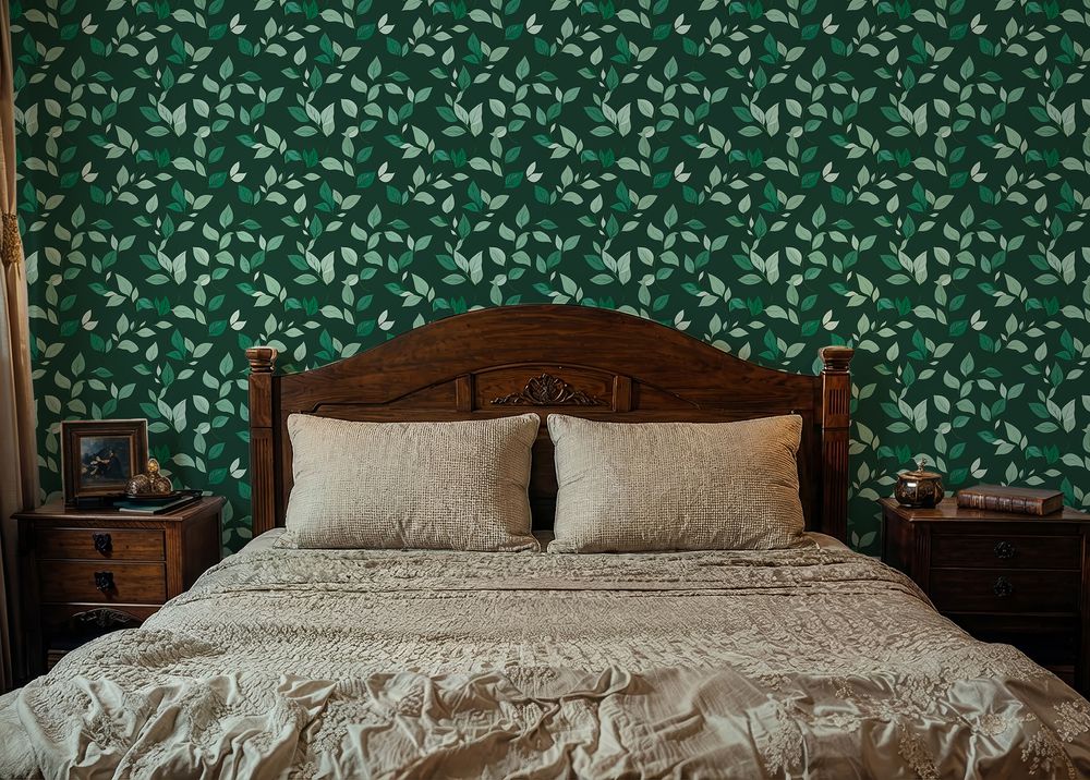 Milton Dark Green - 1041701-02 wallpaper Scandza